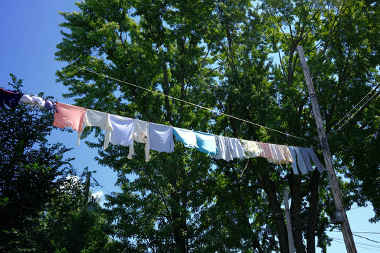 corde &agrave; linges en &eacute;t&eacute;