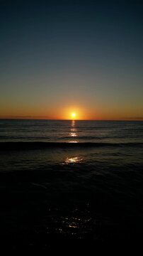 sunset at the beach