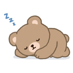 Hand Drawn Cute Bear Character Illustration  © 정원 조