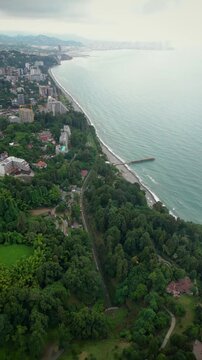 aerial view of the beach