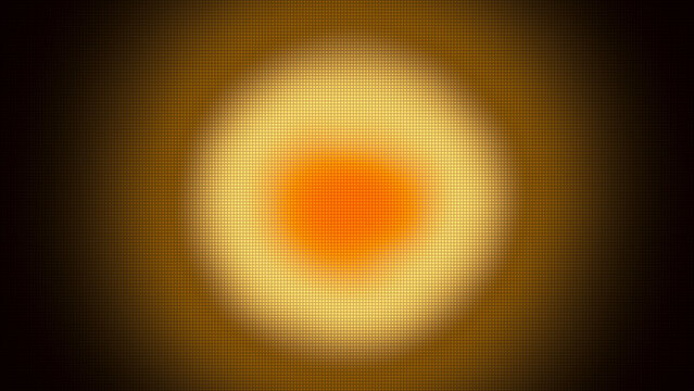 Yellow orange halftone sphere gradient glow abstract background texture radial dot pattern design digital modern wallpaper backdrop
