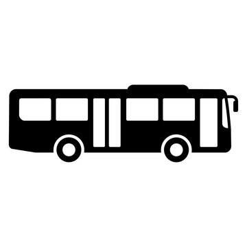 Bus vector asset showing a detailed urban transport layout