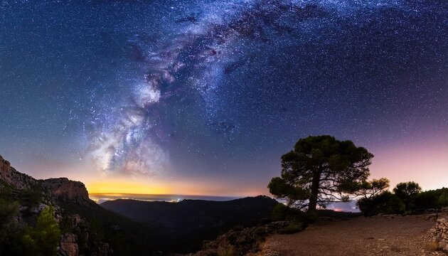 Milky Way Over Parque Nacional Caldera De Taburiente