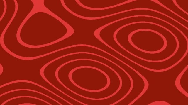 Abstract Red Pattern Visuals in Dynamic Surging Waves