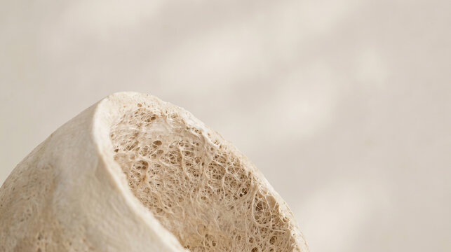Close-Up of Cropped Mycelium Vessel Texture for Eco-Friendly Design