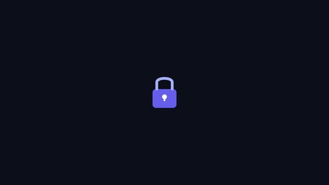 Minimalist loading spinner animation with smooth rotation on dark 4k background, progress waiting