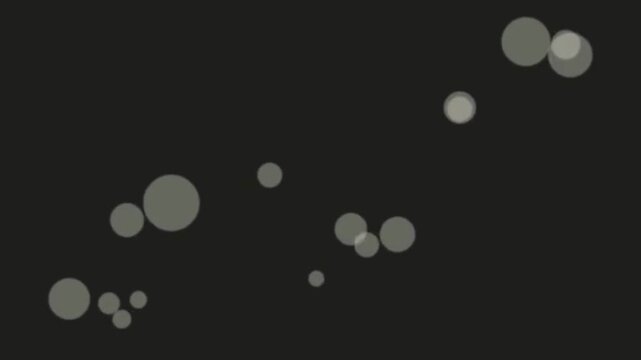 Abstract Dots Floating in Dark Space