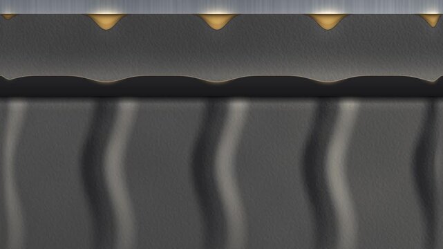 Rubber Detachment Folds Crossing A Contact Patch In Plan And Cross Section Seamless Loop in deep graphite tones