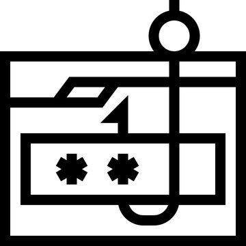 Web Phishing Outline Icon
