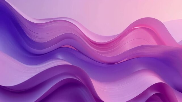 Abstract purple pink wave background with smooth flowing layers and soft gradient texture