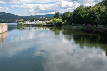 Fototapeta premium Summer Landscape around Pancharevo lake, Bulgaria
