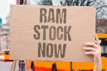 "RAM Stock Now" Buyers hoard memory modules to secure future supply. INVENTORY. SHORTAGE. SECURE. SUPPLY. MODULE. © AndriiKoval