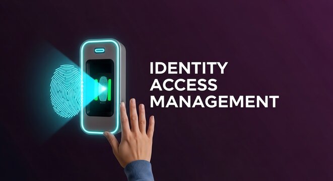 Futuristic biometric fingerprint scanner for secure identity access management system