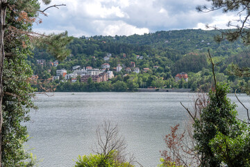 Fototapeta premium Summer Landscape around Pancharevo lake, Bulgaria