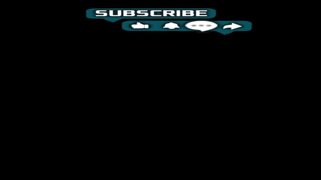 Subscribe Button Animation Pop Up top Position with transparent background, can be instantly overlaid onto the video with no complicated editing required.