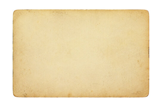 Vintage Archive Index Card on Transparent Background