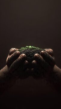 hands of a man