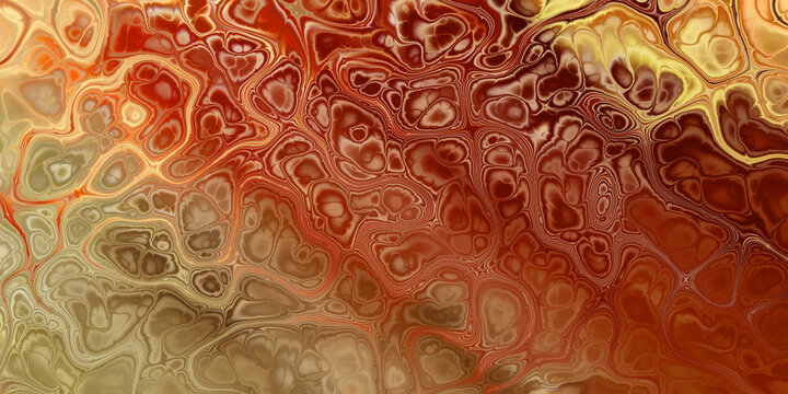 orange red tan yellow marbled background with cells