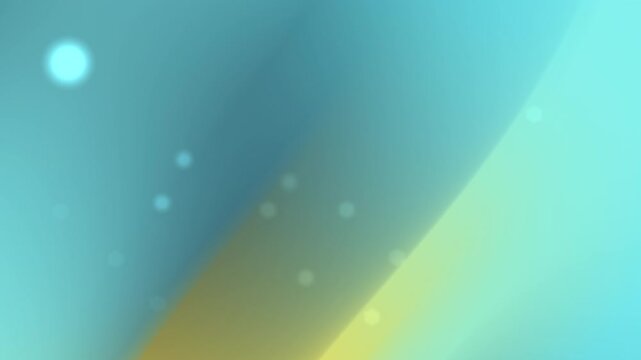 Blue Cyan Gold Glass Light Rays Background with Floating Bokeh Particles 4K Loop