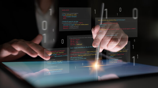 Unsecure and buggy programming code filled with errors and strange logic. Code contains insecure queries, broken validation, weird functions, and programming flaws for demonstration. Latch