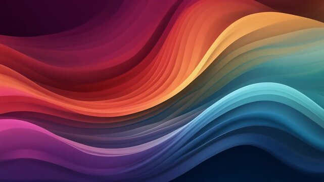 Vibrant Colorful Abstract Wavy Gradients 4K Generative AI