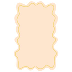 Fototapeta premium Elegant Hand Drawn Curved Decorative Border