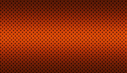 Obraz premium Orange dots perforated metal texture for decoration