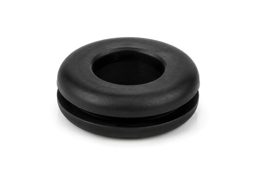 Black Rubber Wire Grommet For Secure Electrical Cable Hole Protection