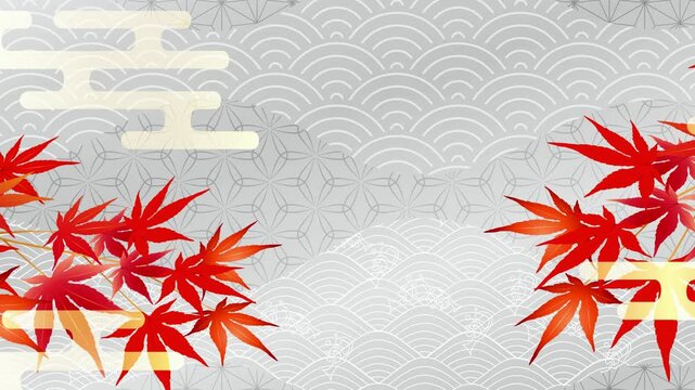 Japanese Maple Leaves Pattern 4K