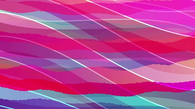 Abstract Flowing Colorful Wave Patterns 4K