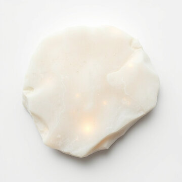 Pale white alabaster stone with soft warm glow