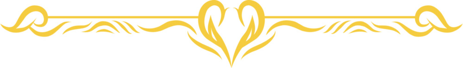 Obraz premium luxury heart ornament floral graphic element for elegant greeting cards and page layout