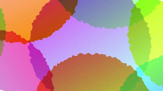Abstract Overlapping Colorful Shapes 4K