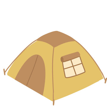 tent on a white background