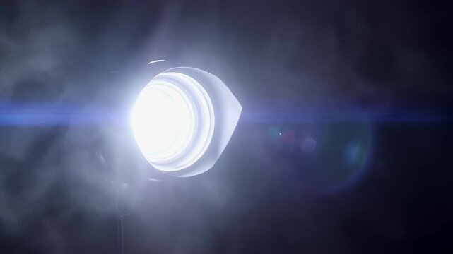 White moon phases timelapse over dark sky