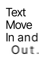 Vertical Text Move In and Out from Side