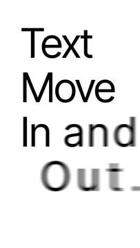Vertical Text Move In and Out from Side