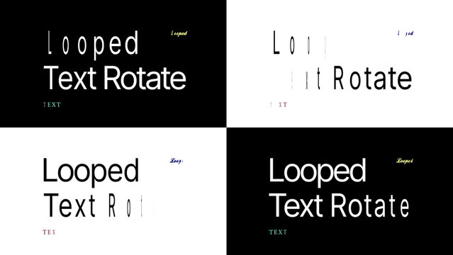 Looped Text Rotate