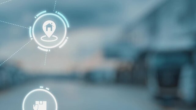 Goods delivery tracking icons show shipping, goods delivery routes, and logistics monitoring. Goods delivery tracking ensures timely goods delivery, secure handling, and accurate tracking. Gist