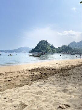 tropical beach in padang indonesia
