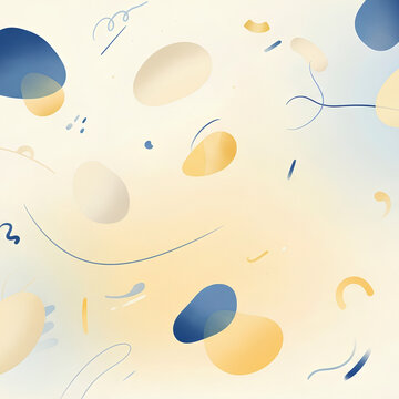 seamless pattern with circles and stars