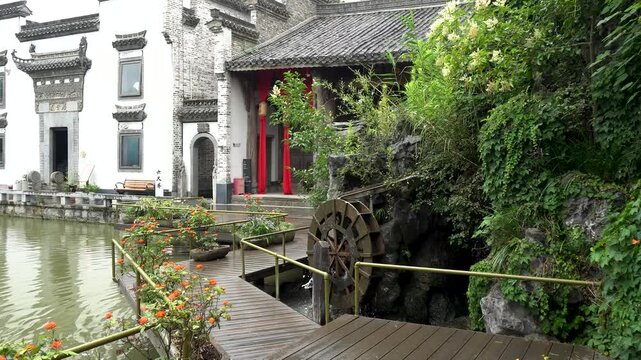Liuyuan, Hefei City, Anhui Province, China.Liuyuan is mainly composed of Huizhou-style buildings of the Ming and Qing dynasties and serves as a model of classic private gardens.