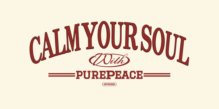 Retro vintage varsity streetwear typography design with cool slogan print for graphic tee, t-shirts, hat, and poster design 2026 - vector