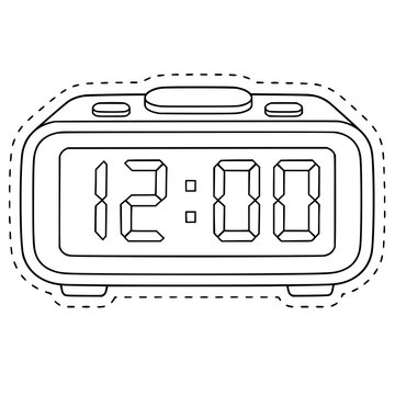 Clock Coloring Templates for DIY Crafts & Classroom Activities | Printable Analog Clock Cutouts with Dashed Cut Lines, Telling Time Practice, Clock Faces & Hands-On Math Learning Activity for Kids