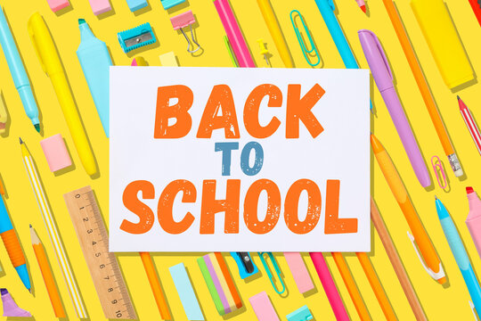Back to school, Signs of back to school emerge with colorful stationery and supplies