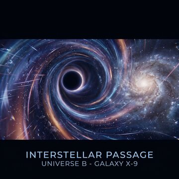 Interstellar Passage Universe B Galaxy X9.