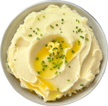 Mashed Potato Isolated On Transparent Background