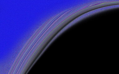 Abstract space background with planetary rings, cosmic dust curve on deep blue and black, sci-fi digital art © kingisking012