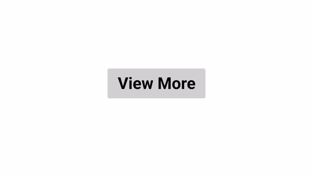 View More Button Click Animation with Hand Pointer and Mouse Cursor Interaction on Transparent Background, Content Navigation UI, 4K Motion Graphics