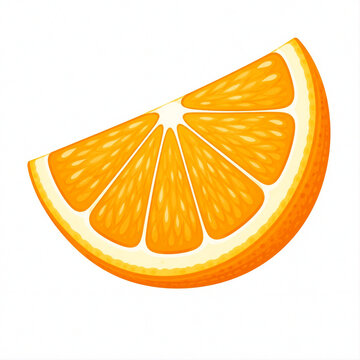orange slice vector illustration